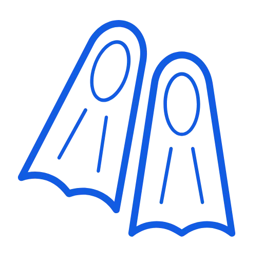 icon schwimmflossen